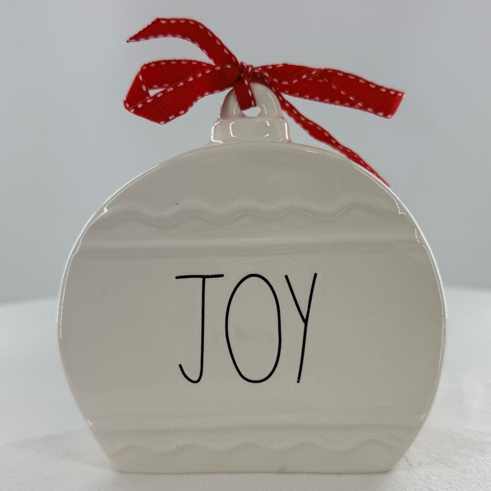 Rae Dunn Joy Ornament Christmas Decor